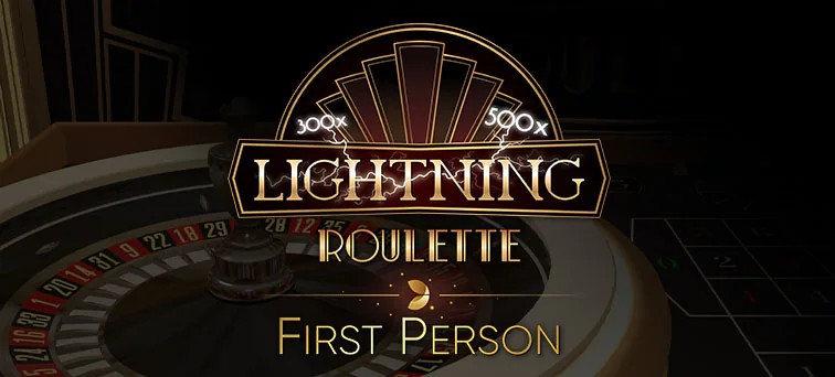 Enjoy First Person Lightning Roulette by Evolution – logo hosted on paradiseplaycasino.com